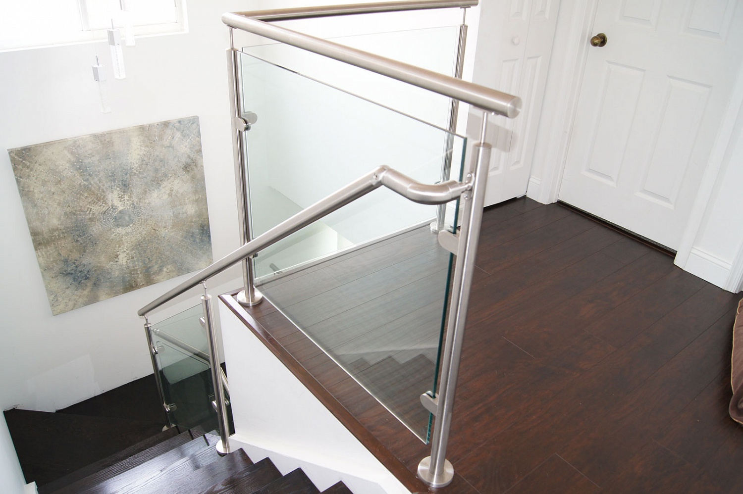 Изготовление стеклянных ограждений (перил) - фото казстекло