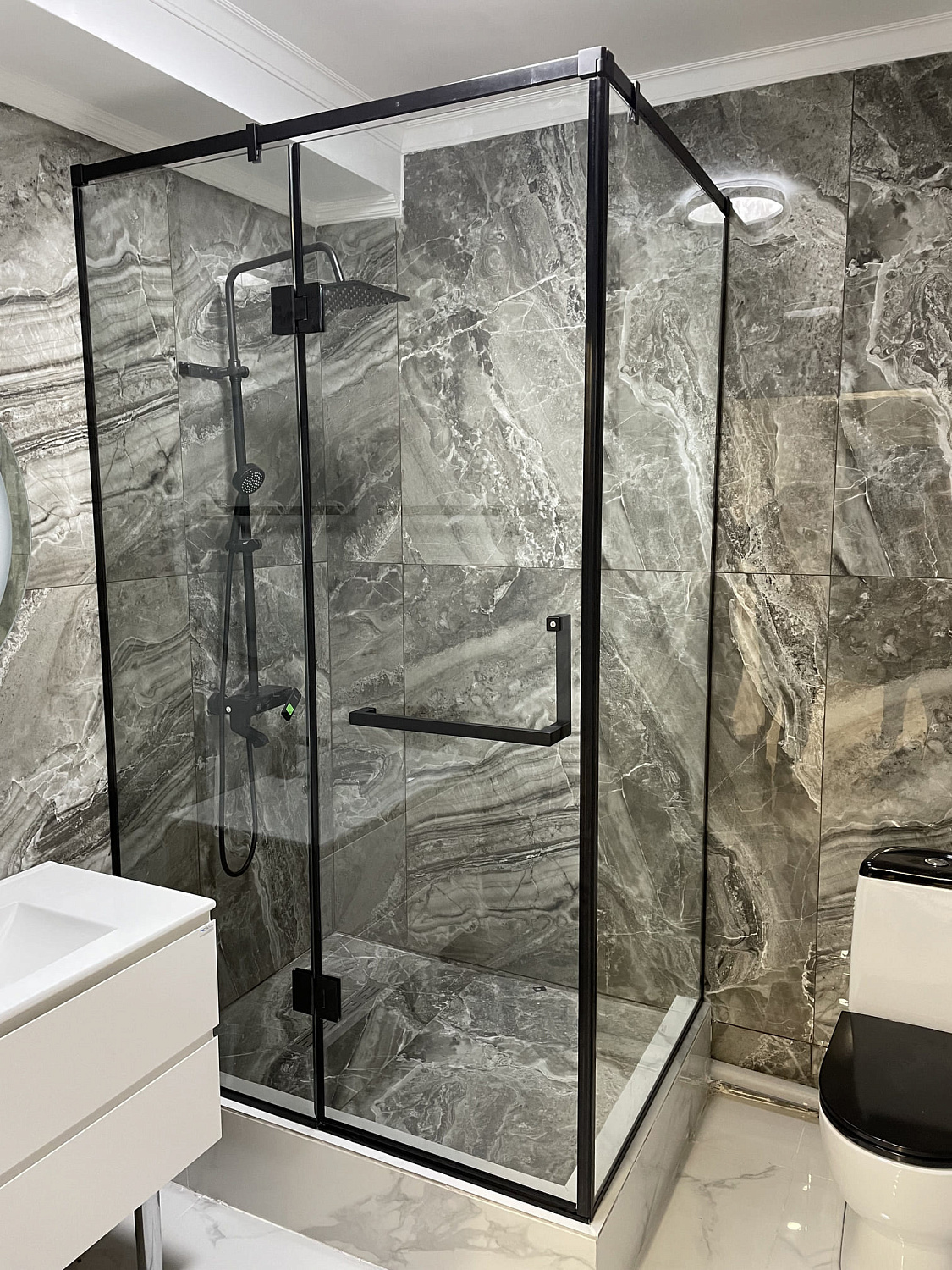 Шыны душ кабиналарын жасау және монтаждау - фото Казстекло Шыны душ кабиналарын жасау және монтаждау - фото Казстекло